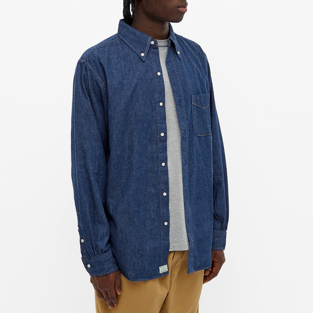 orSlow Button Down Denim Shirt One Wash 