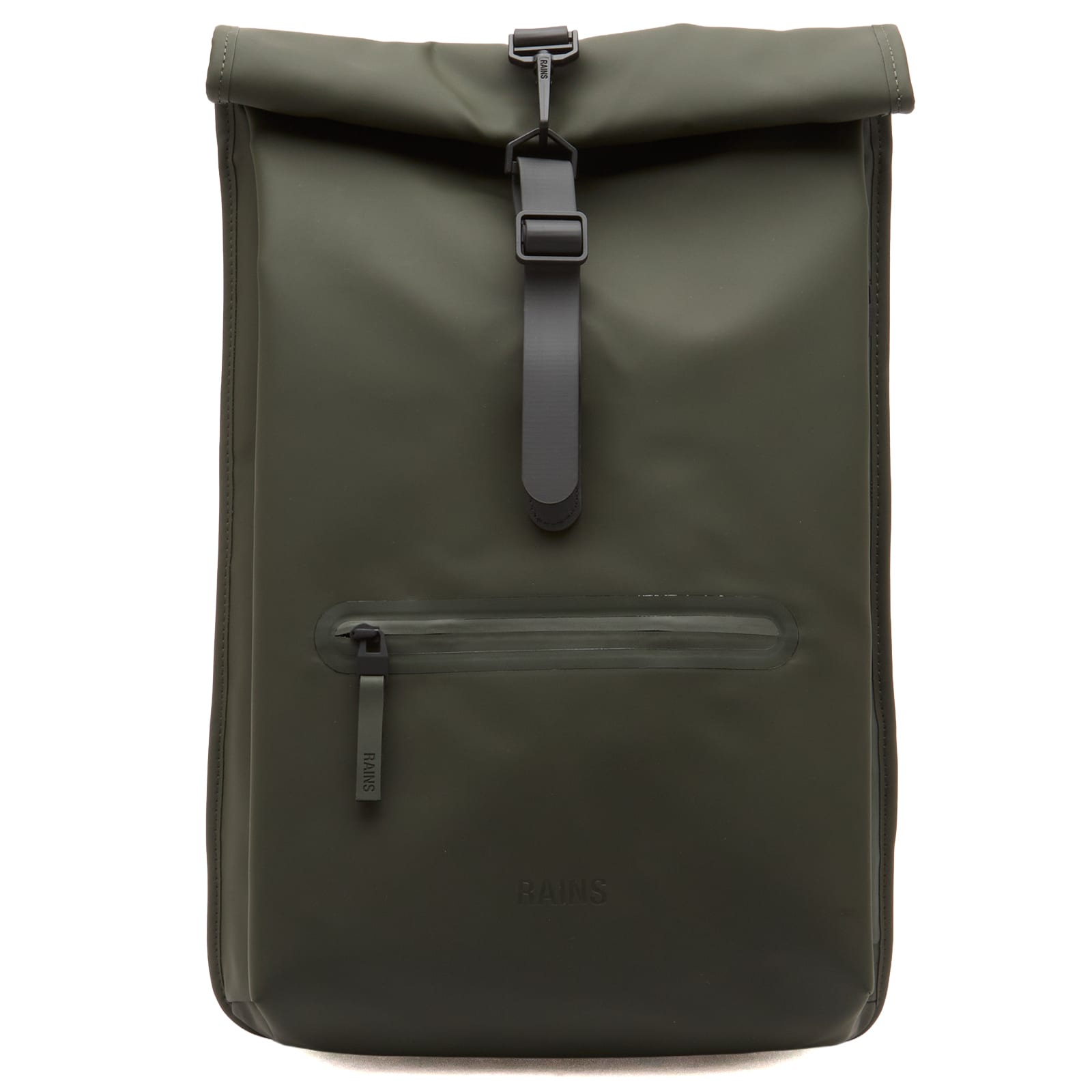 Rains Men's Green Rolltop Rucksack