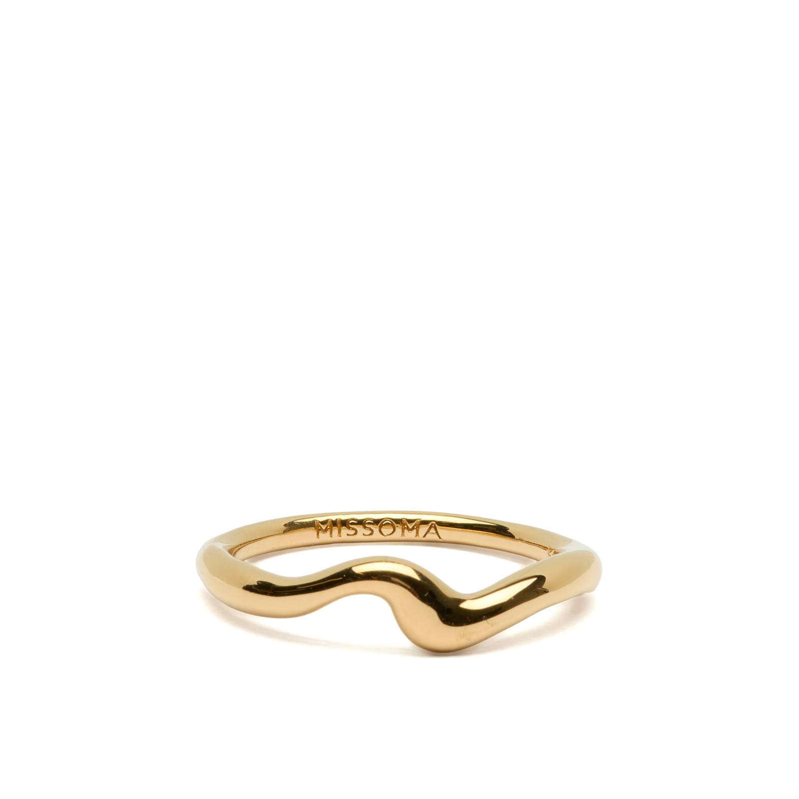 Missoma Molten Wave Stacking Ring Gold | END. (GB)