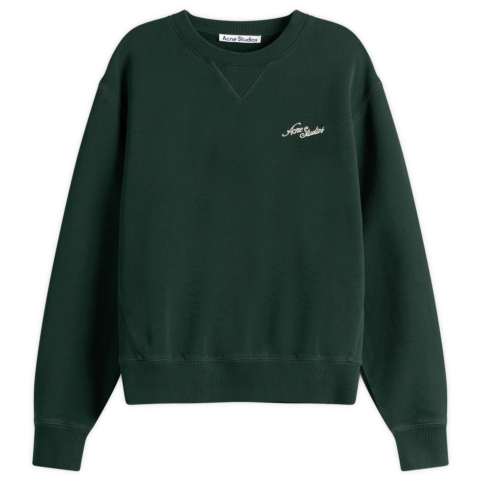 Acne Studios Men’s Feomi U Venice Logo Jumper Dark Green