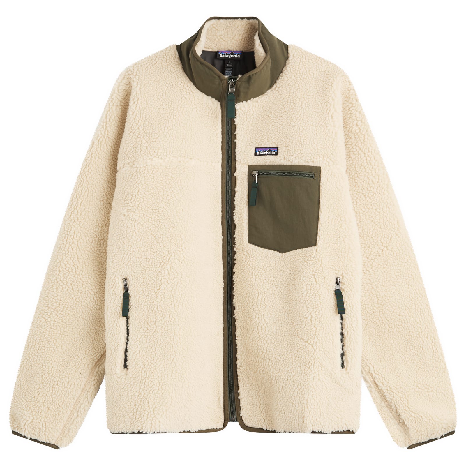Patagonia Men's Dark Natural/Basin Green Classic Retro-X Jacket