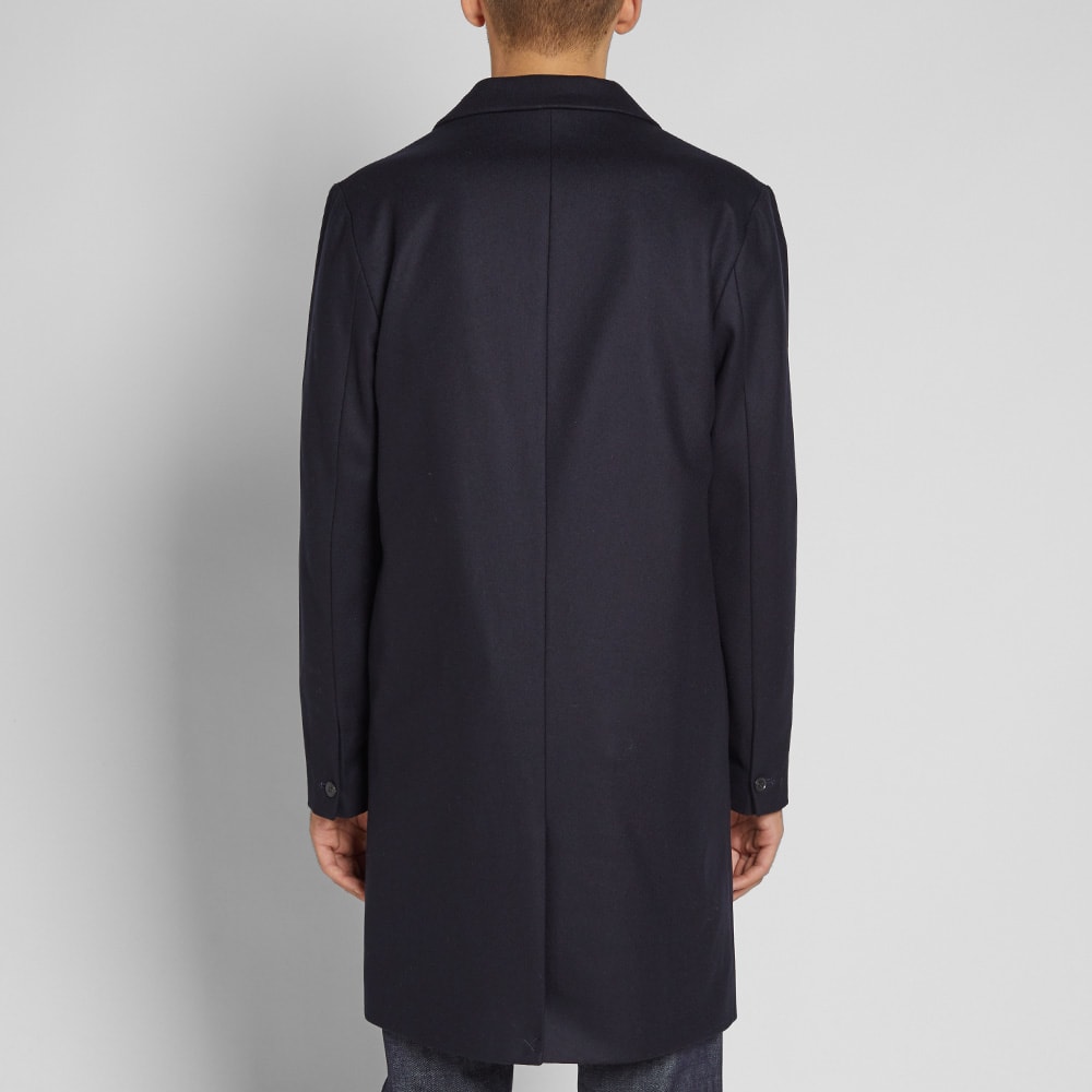 A.P.C. Majordome Wool Chesterfield Coat Dark Navy | END. (US)