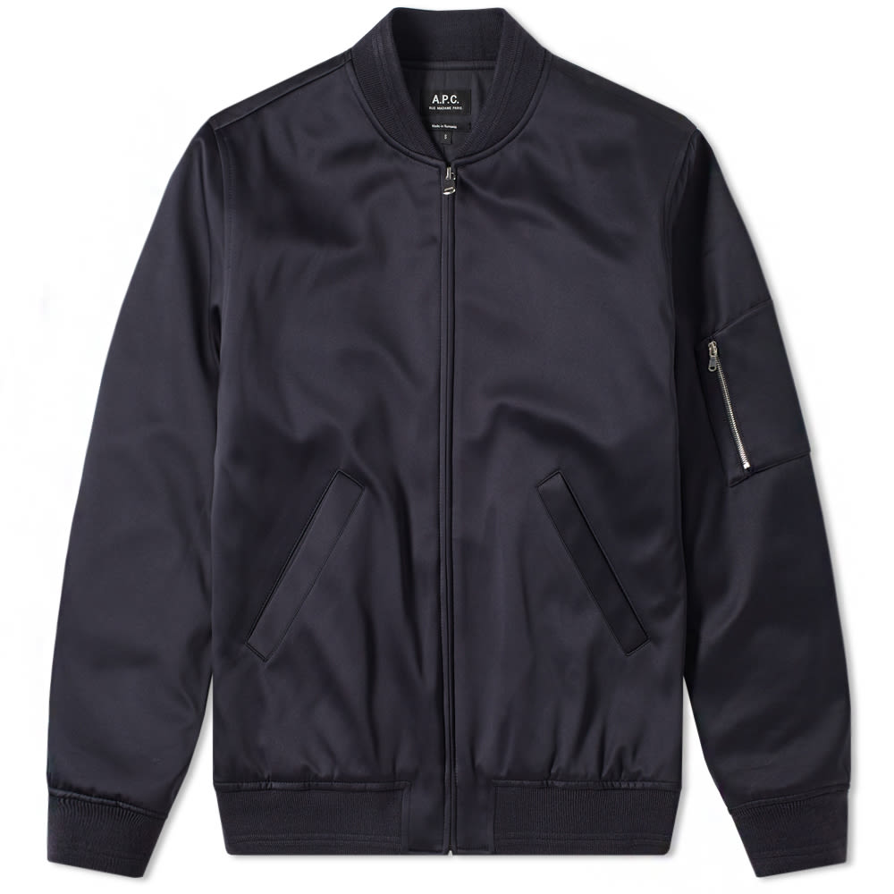 A.P.C. Tough MA-1 Jacket Dark Navy | END.