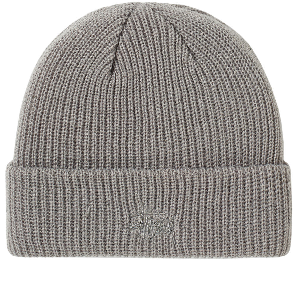 Stussy Basic Cuff Beanie Grey Heather | END. (US)