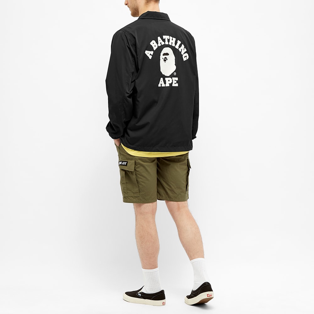 bape coach jacket black