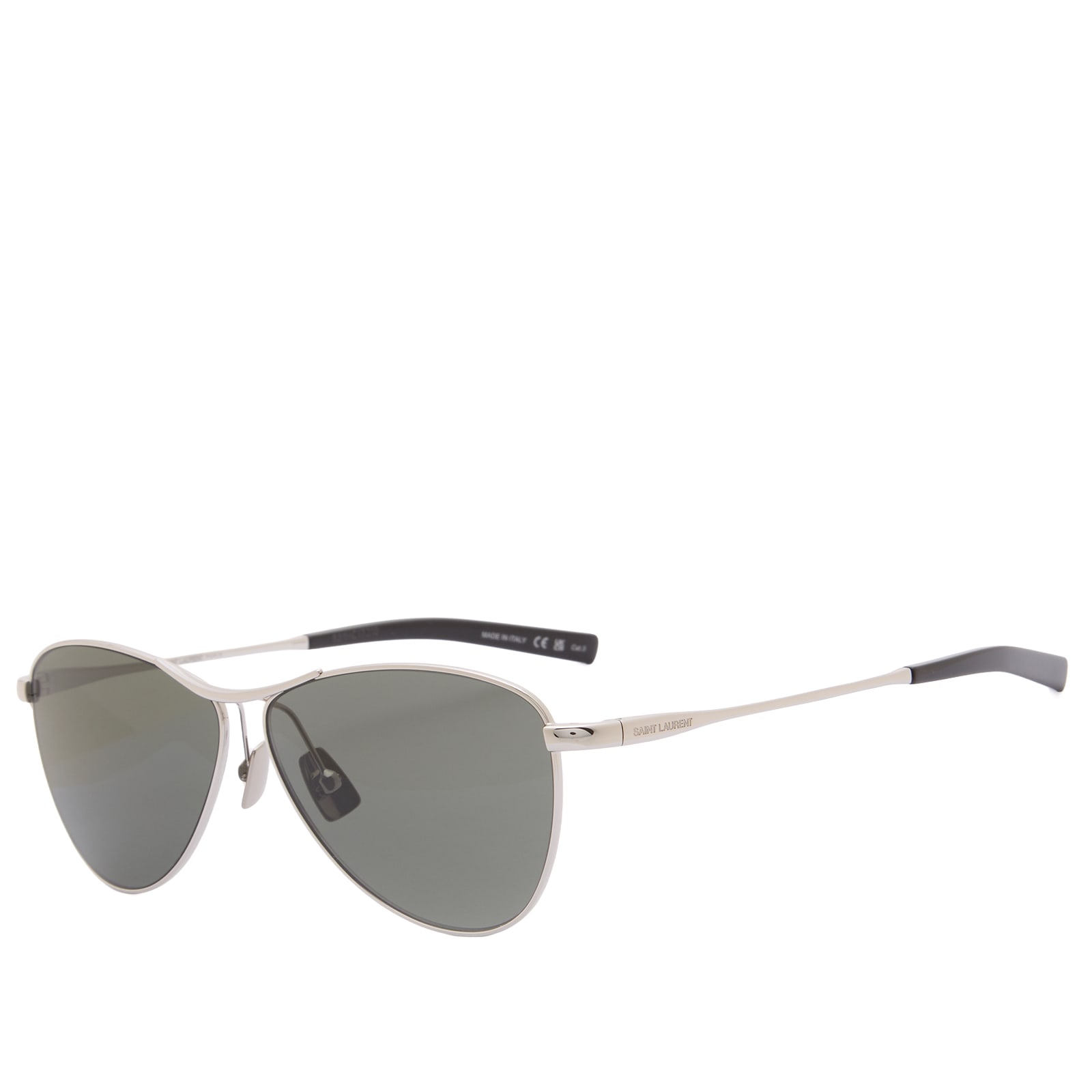 Saint Laurent Sunglasses Unisex Silver/Grey Saint Laurent Sl 831 Vesper Sunglasses