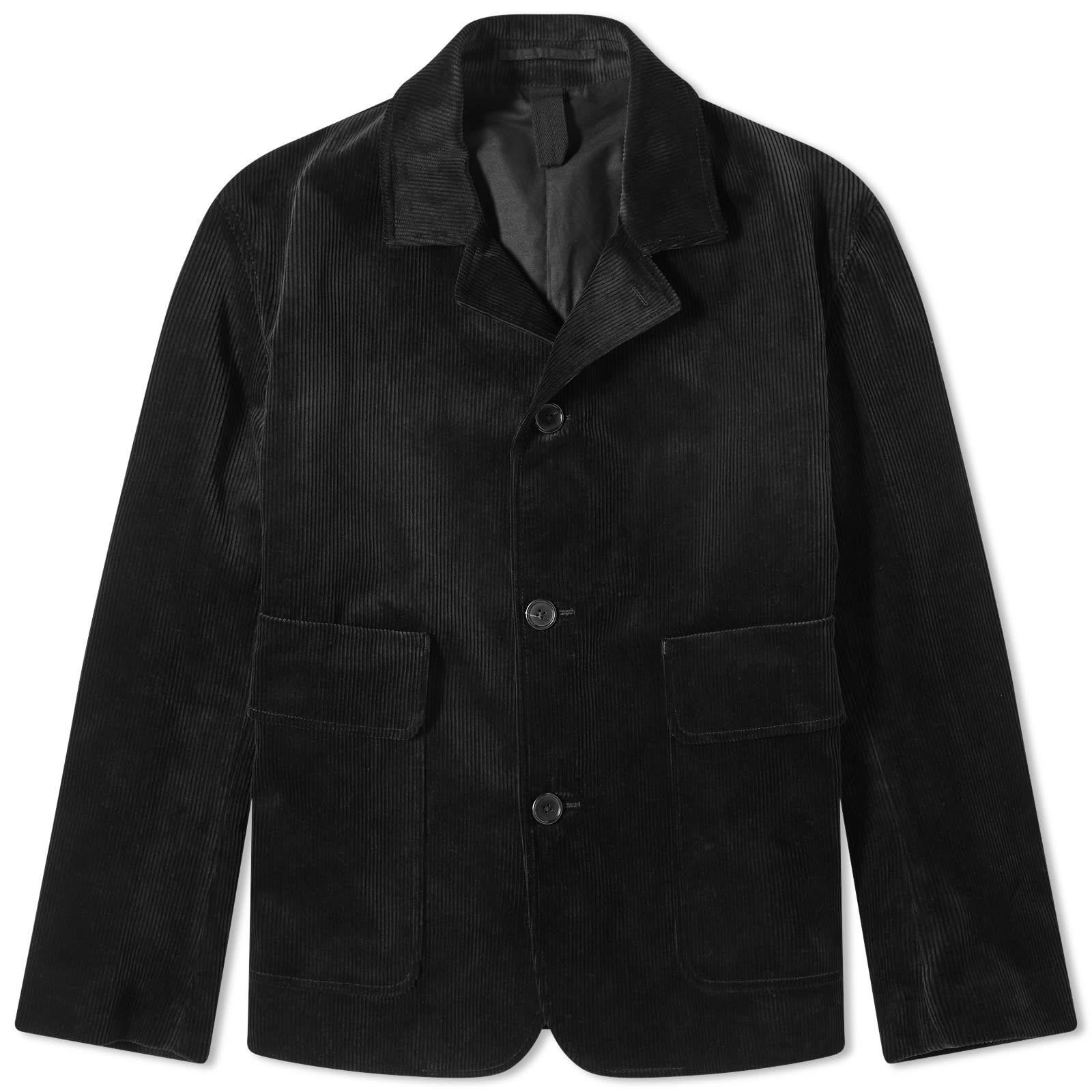 Margaret Howell Tough Cord Patch Pocket Jacket Black END. (US)