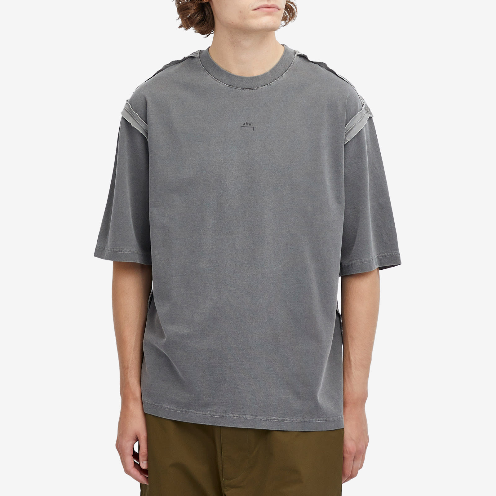 スウェット・トレーナー A COLD WALL Facade Short Sleeve T-Shirt Black Onyx ACWMTS195 A-COLD-WALL* Men's Facade Logo T-Shirt Black Onyx - Curated