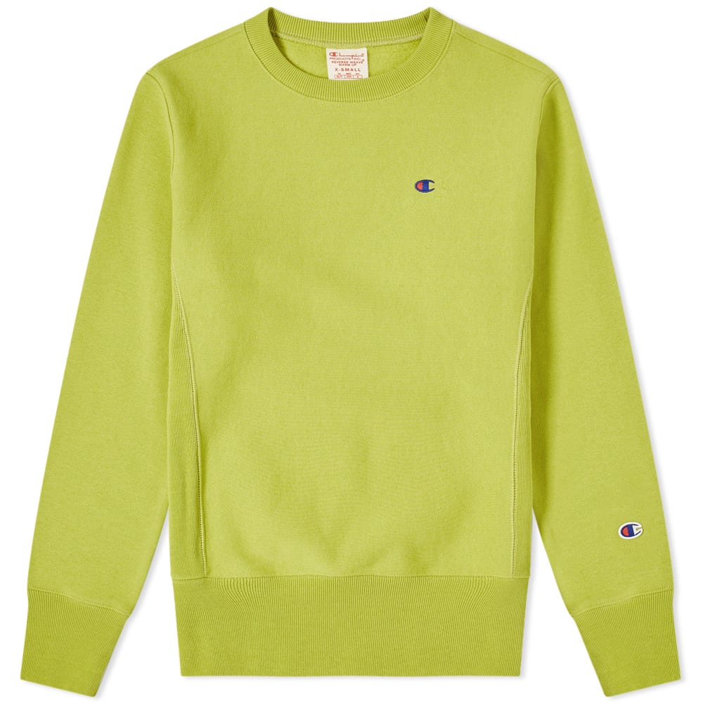 Champion Reverse Weave Classic Crew Sweat Pea Green | END. (US)