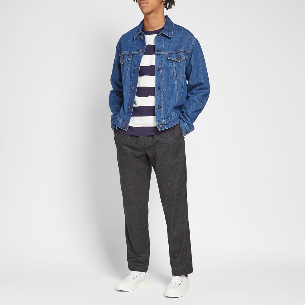VELVA SHEEN Velva Sheen Long Sleeve Wide Stripe Tee