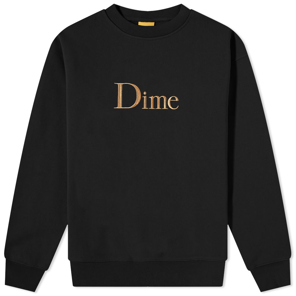 ☆Dime ブラック Classic スウェットシャツ Dime Classic ダイム クラシック フロントプリントTシャツ