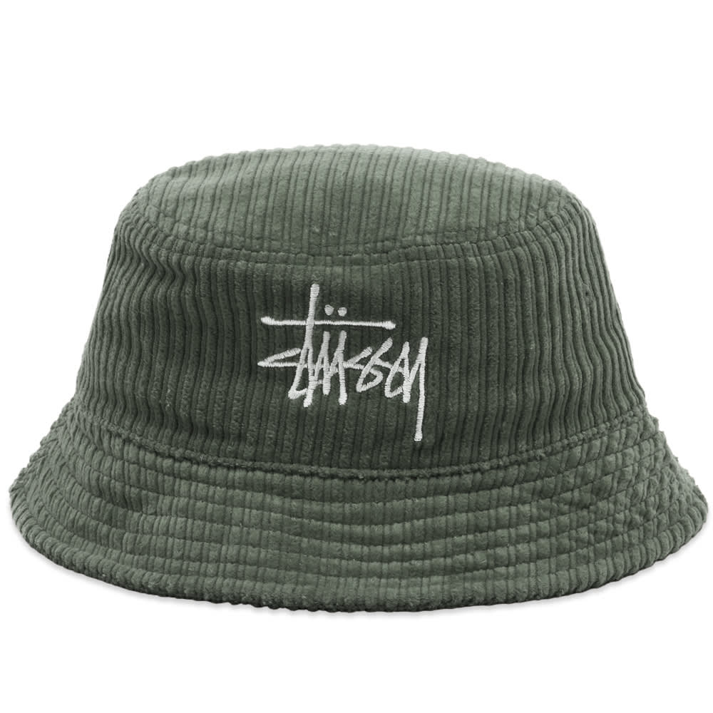 Stussy Big Basic Bucket Hat Olive | END 