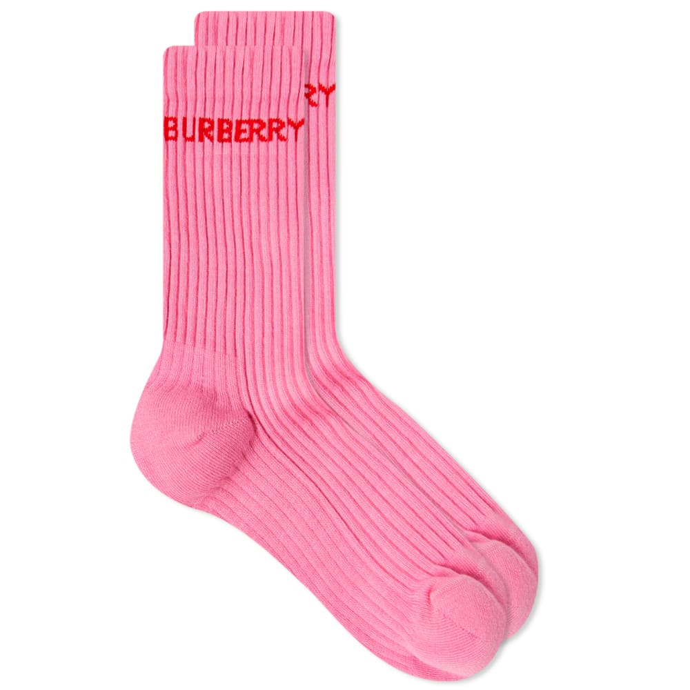 Burberry Logo Sock Bubblegum Pink END. (US)