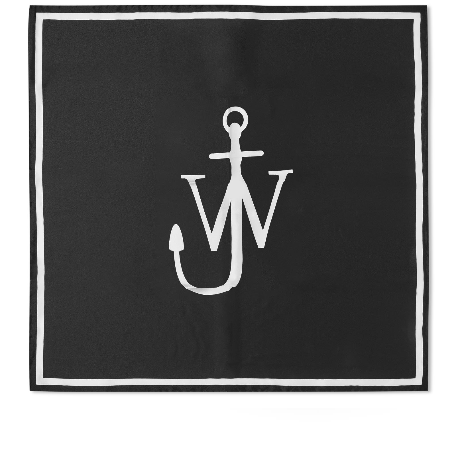 JW Anderson Logo 60 X 60 Scarf Black & White | END. (US)