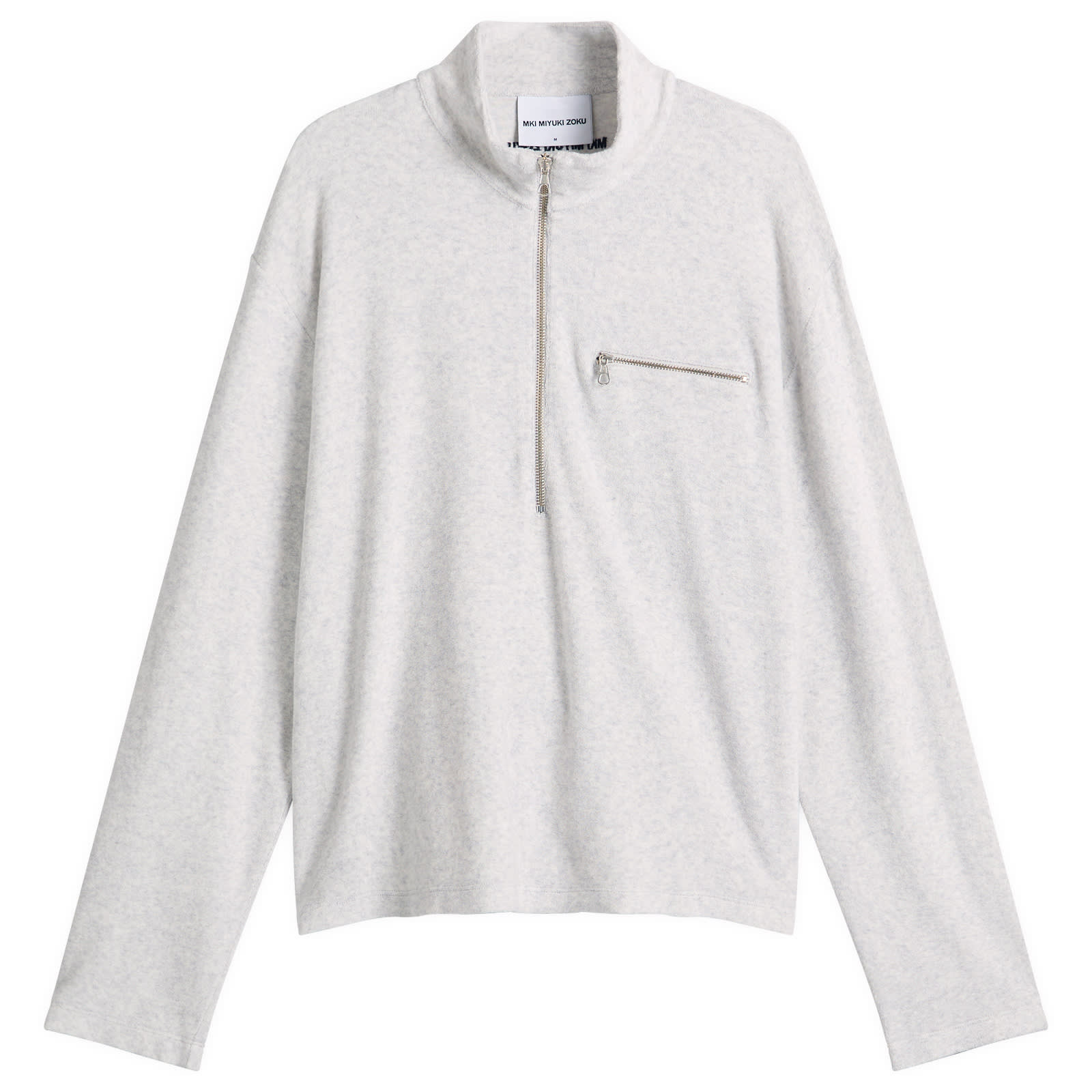 MKI Men’s Towelling Quarter Zip Ash
