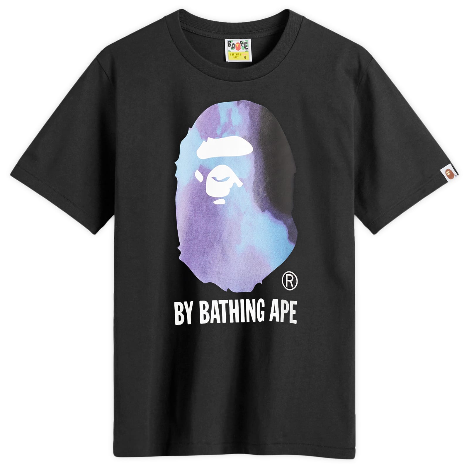 A Bathing Ape Men's Black/Black Tie Dye By Bathing Ape T-Shirt