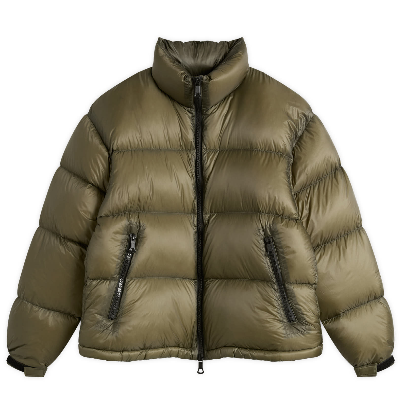 MKI Men’s Translucent Funnel Neck Bubble Jacket Olive