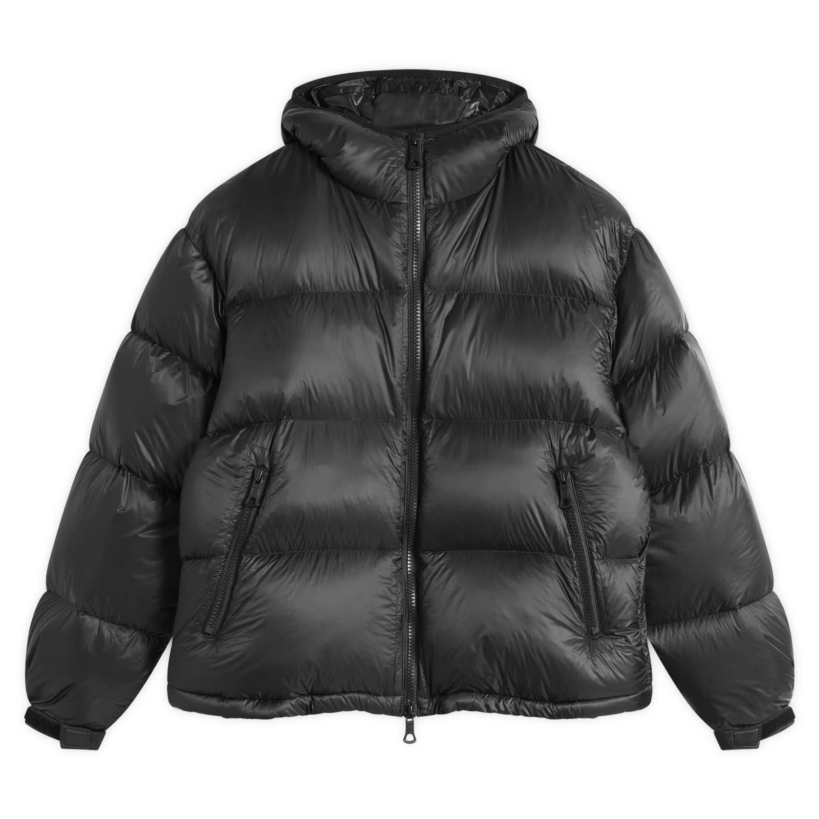 MKI Men’s Translucent Hooded Bubble Jacket Black