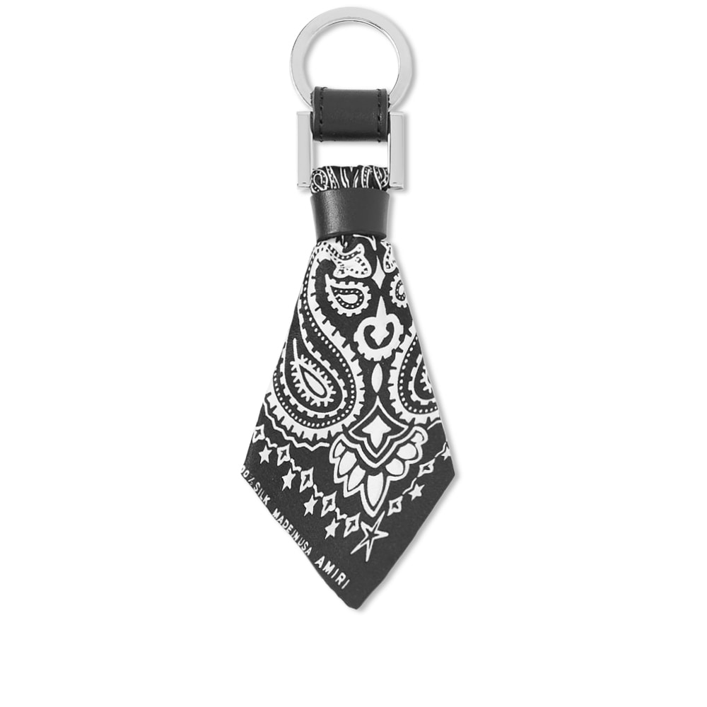 AMIRI Silk Key Ring Black & White | END.