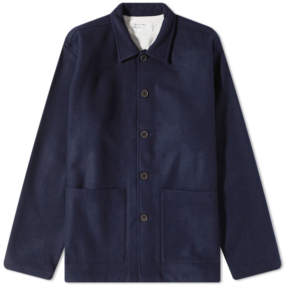 Universal Works Mowbray Melton Easy Overshirt Navy END. (US)