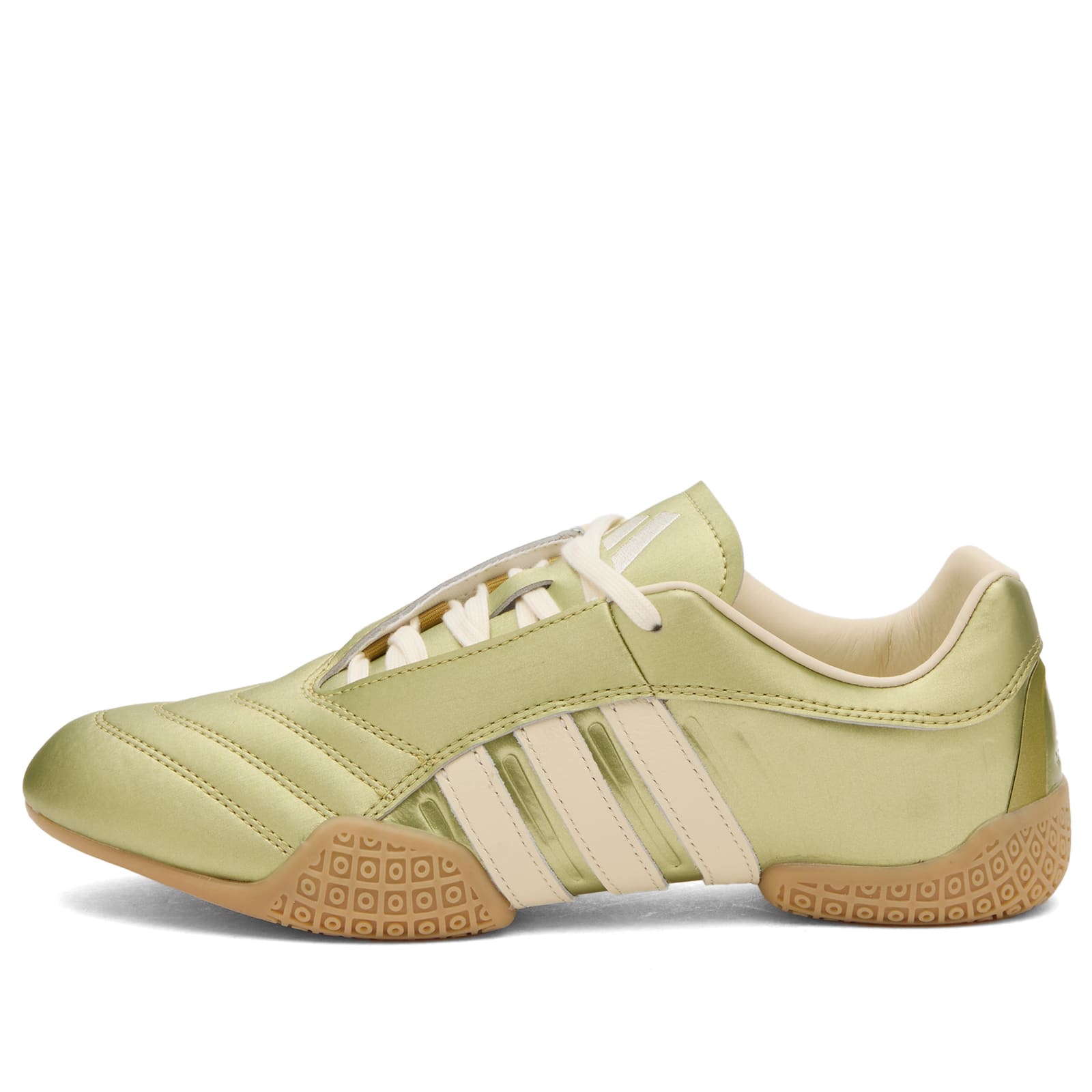 Adidas Women's Taekwondo Mei Elite Sneakers in Gold Metallic/Cream White/Gum - JR1827