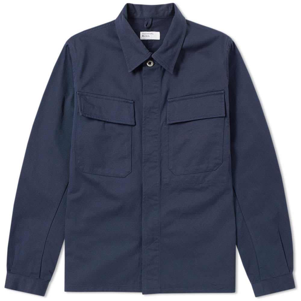 Universal Works MW Chore Overshirt Navy | END. (US)