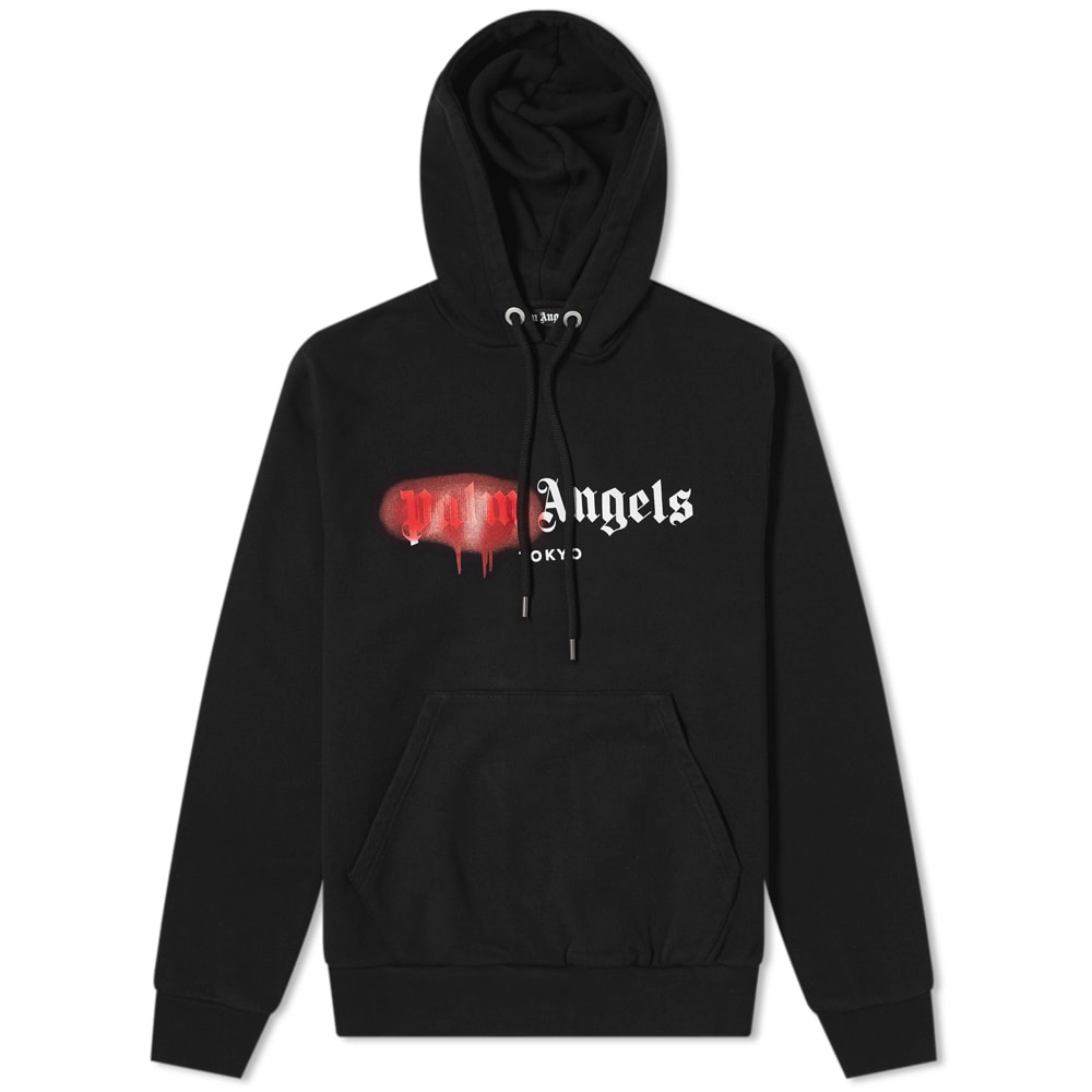 Black and red palm angels hoodie Sale