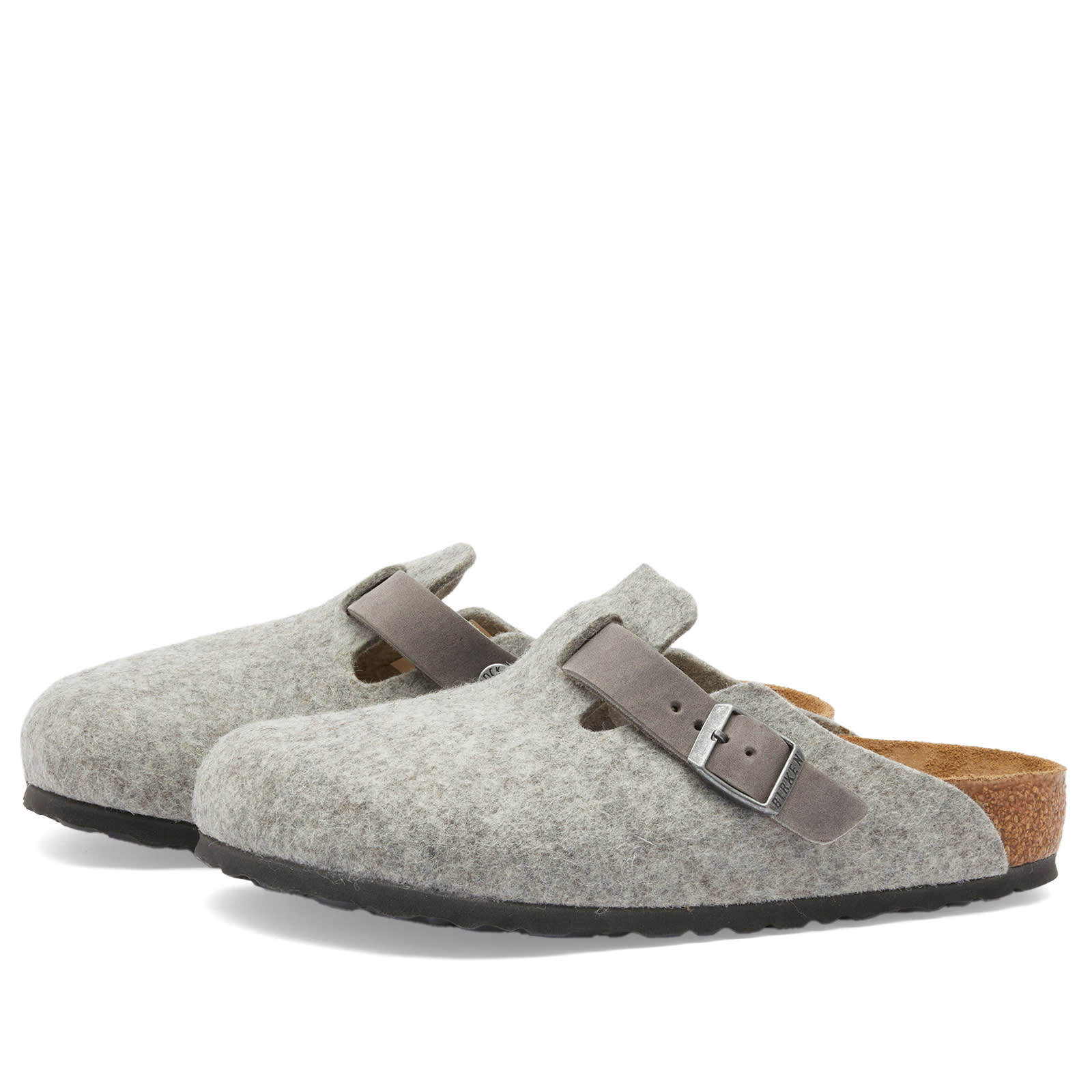 birkenstock boston grey felt