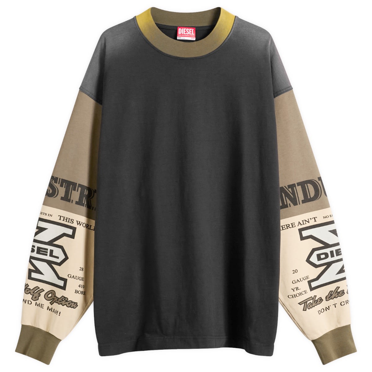 Diesel — END. x Diesel Long Sleeve Shirt in Olive Green, Size X-Small