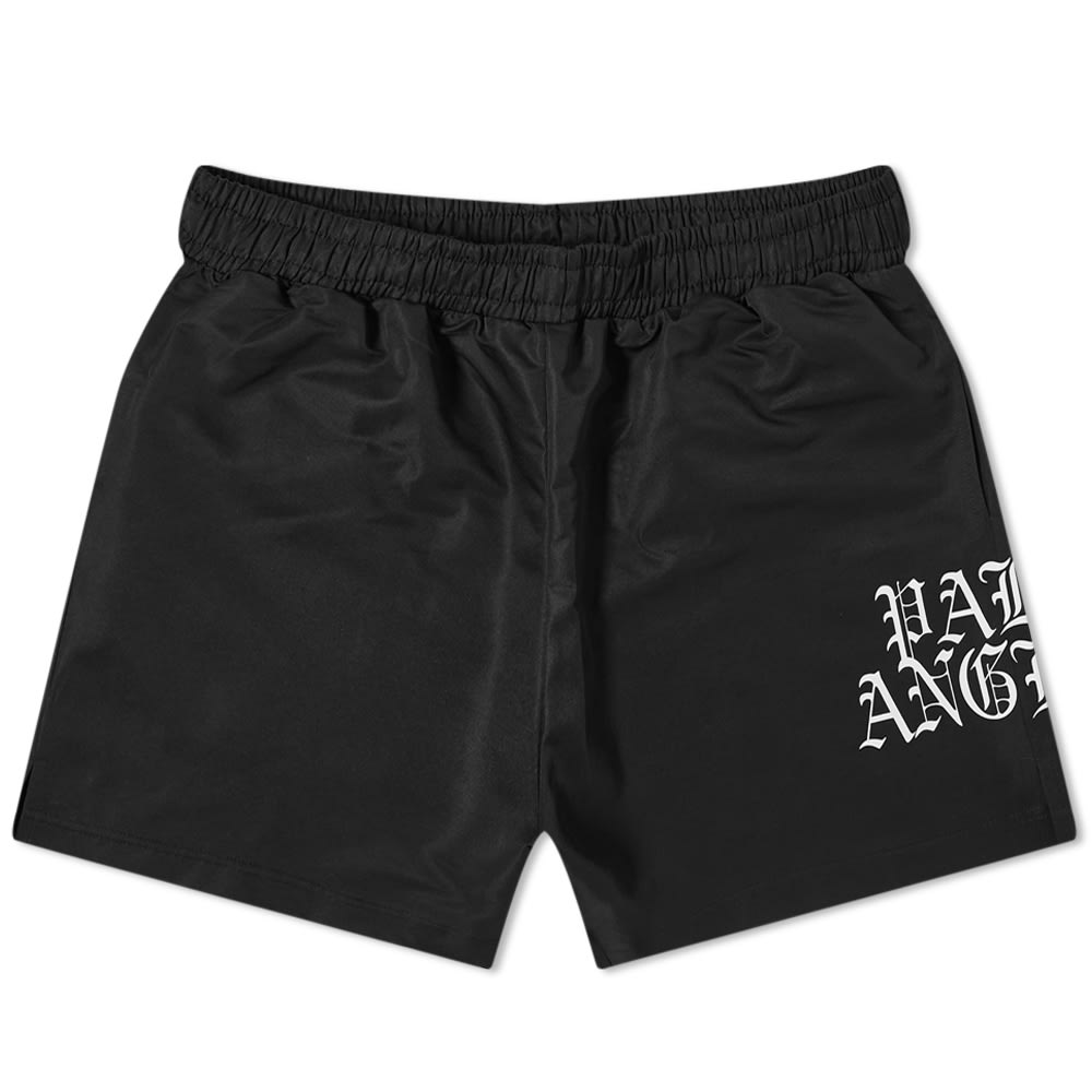 パームエンジェルス コットンGothic Logoフ―ディーブラック Palm Angels】GD GRAFFITI FLAMES CREWNECK(BLACK/RED)(L BLACK