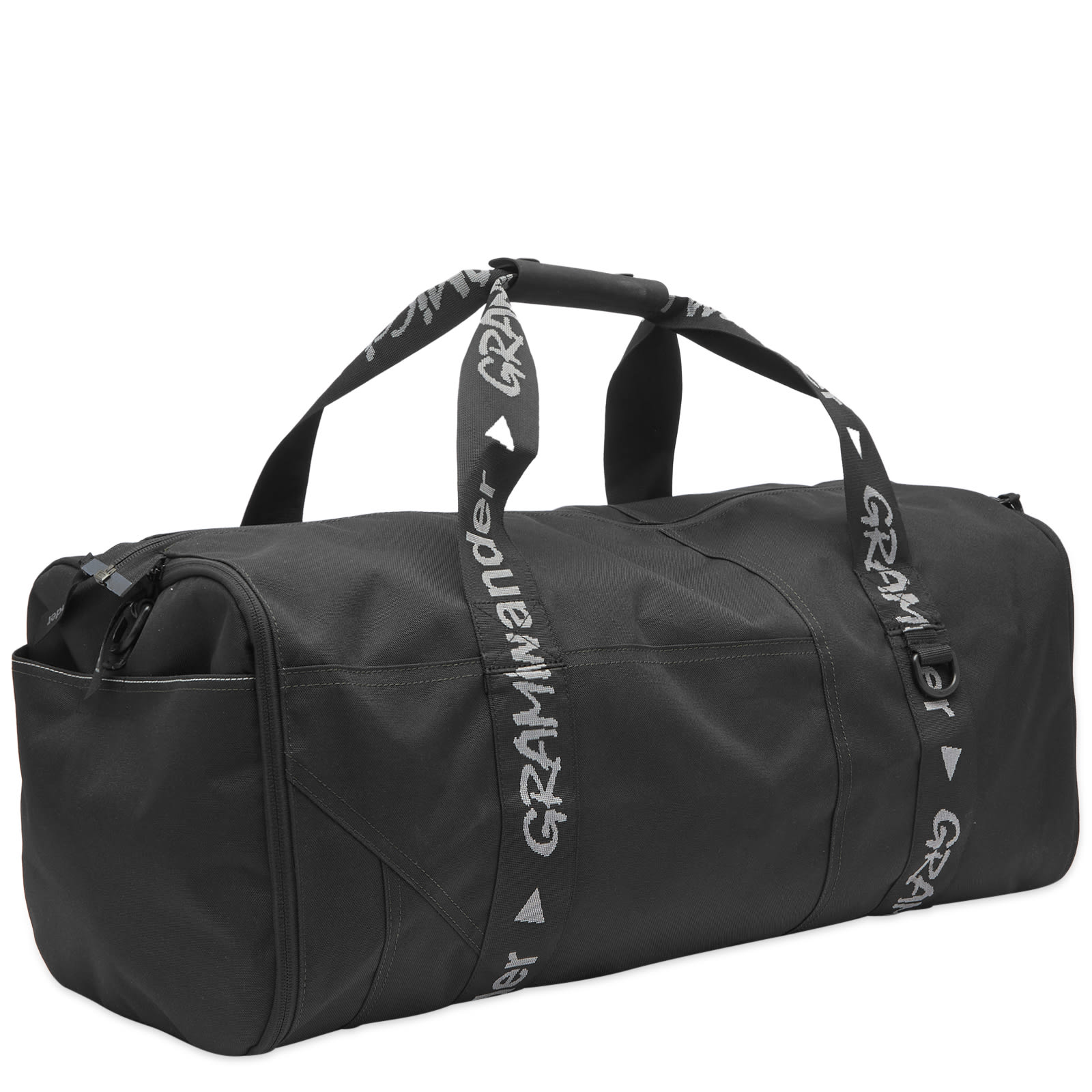 Gramicci Men's x And Wander Patchwork Boston Bag Black | GAC4