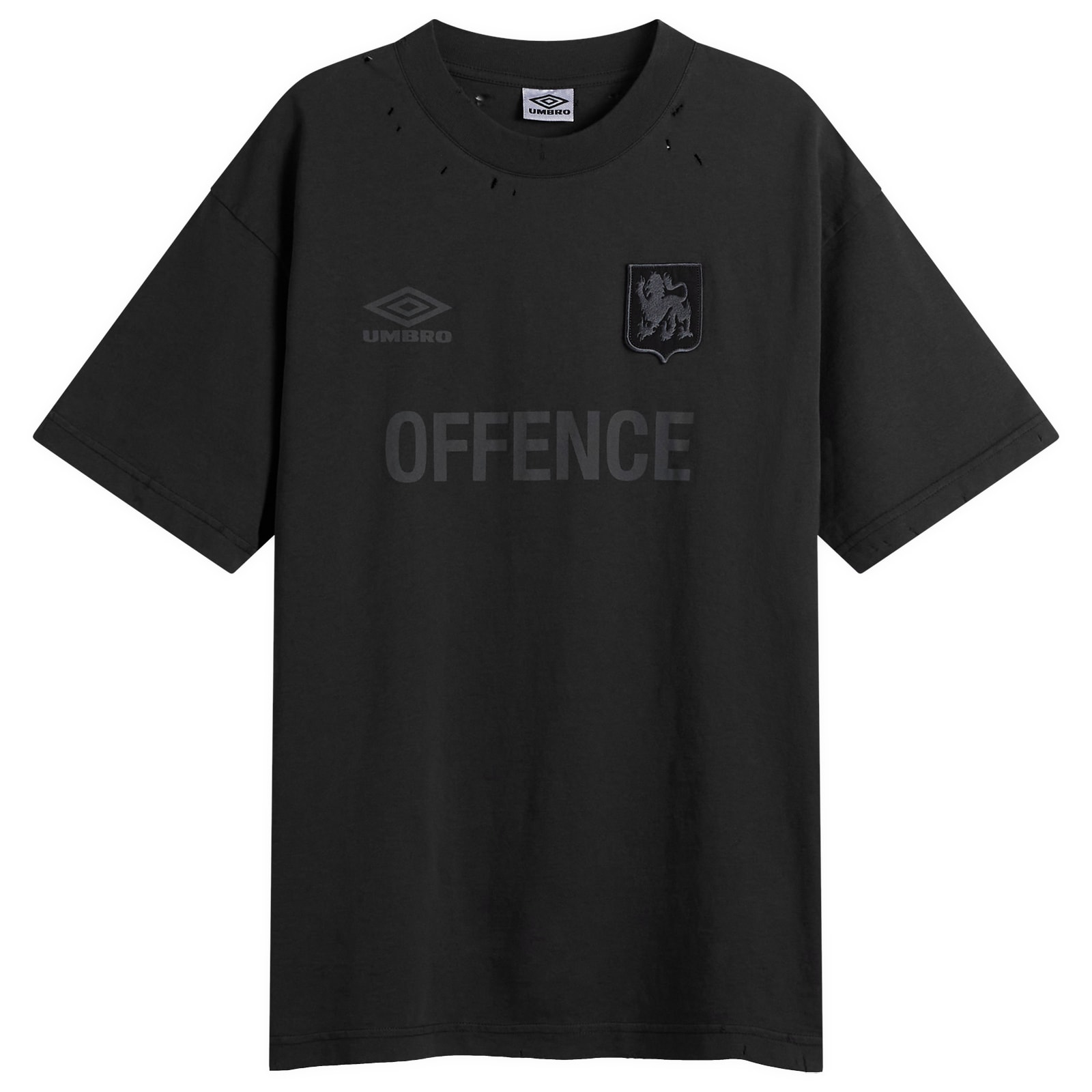 Umbro by Slam Jam Men's Tactical Half Zip Sweat Black Army Green