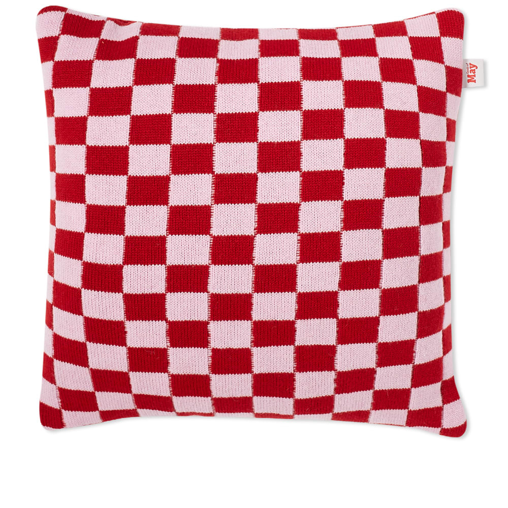 pink pattern cushion