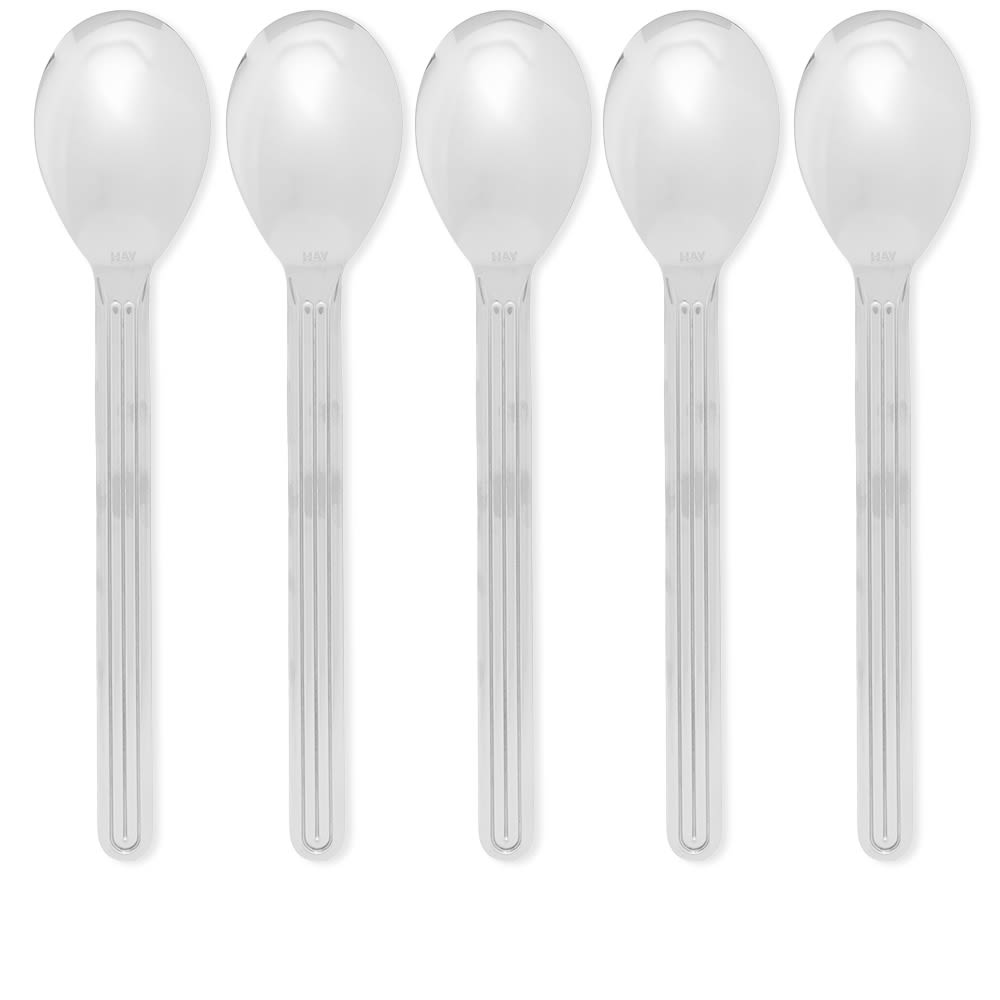 HAY Sunday Spoon Set of 5 Stainless Steel END. (US)