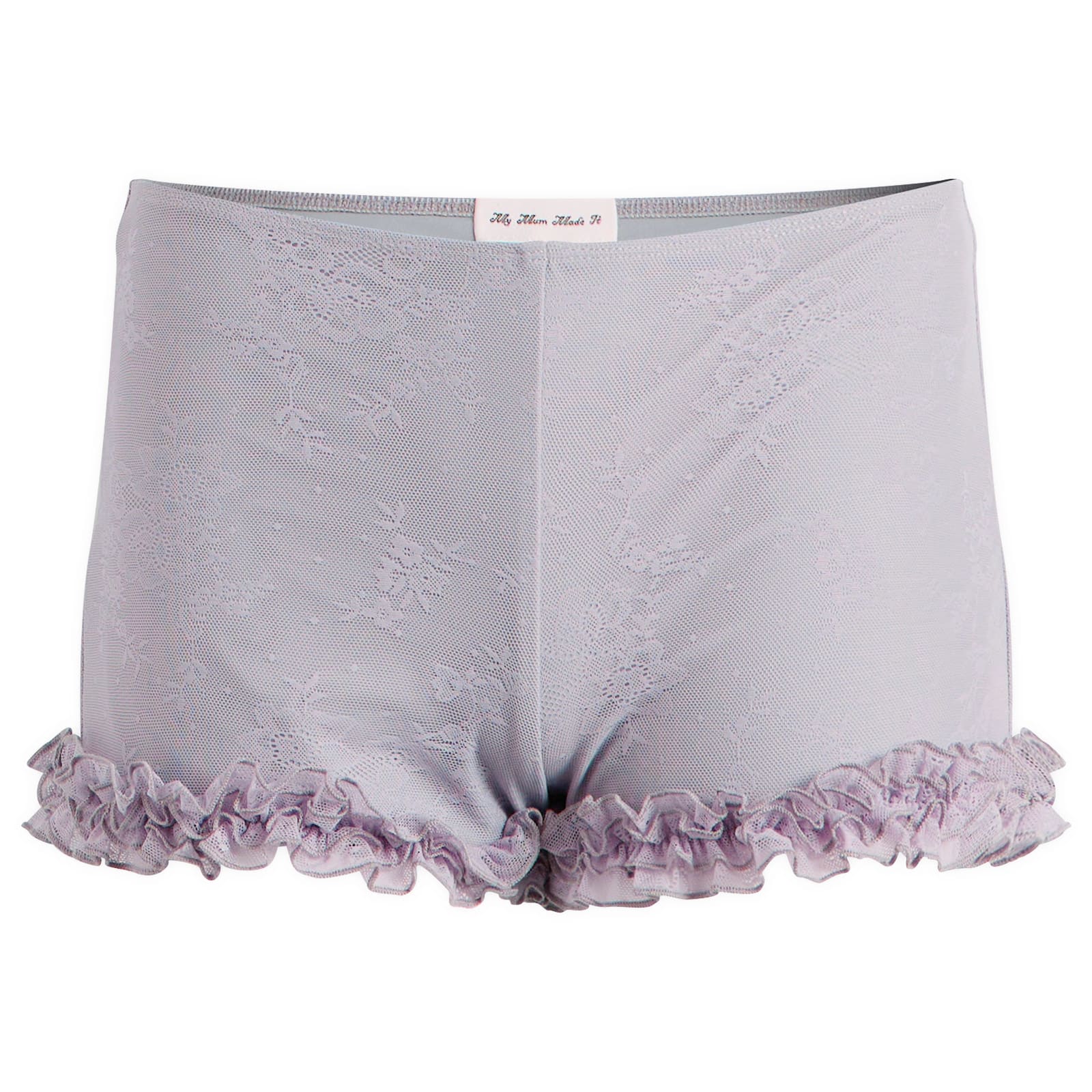My Mum Made It Women's Ruffled Micro Shorts in Wisteria, Size X-Small 