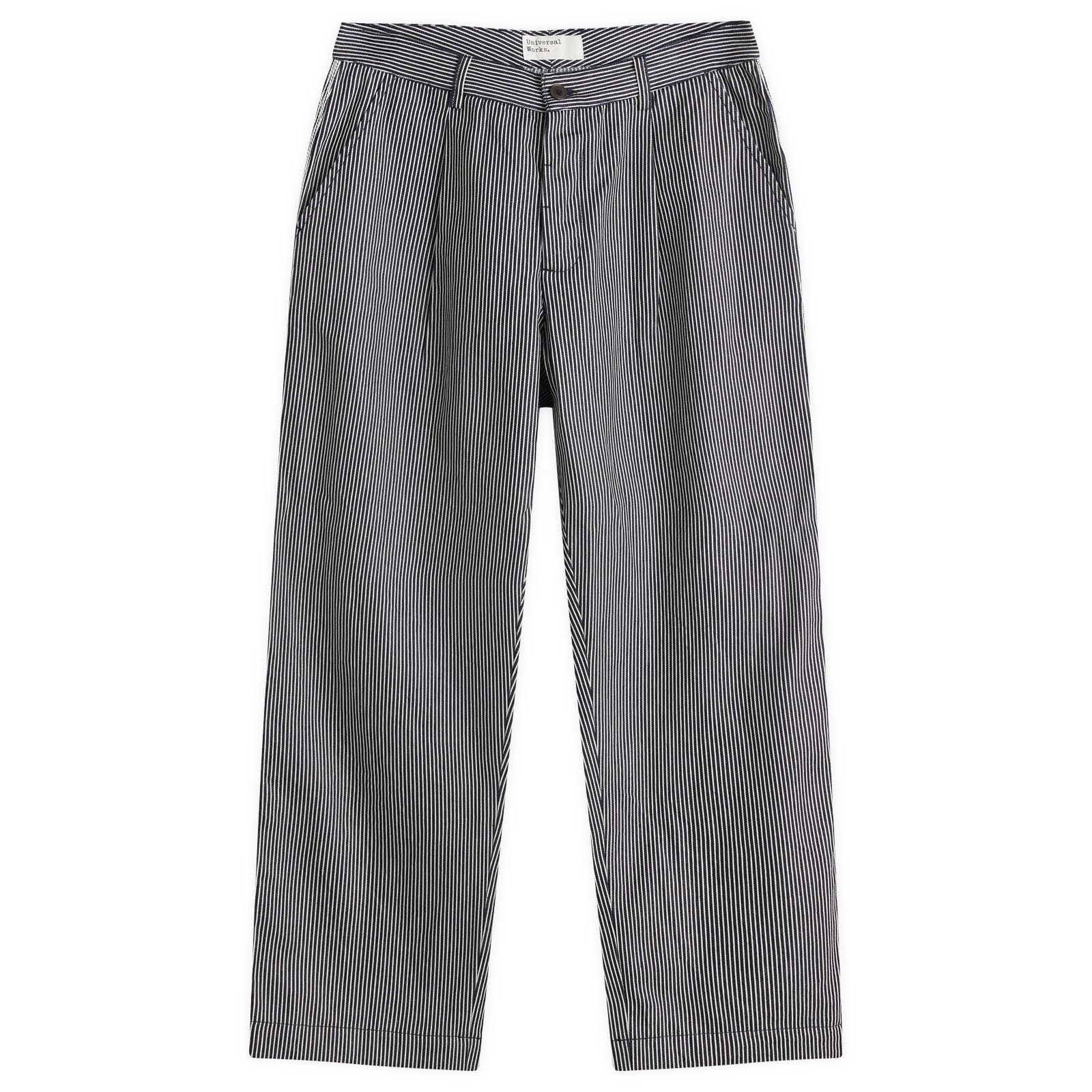 Universal Works Men’s Hickory Stripe Duke Pant Indigo