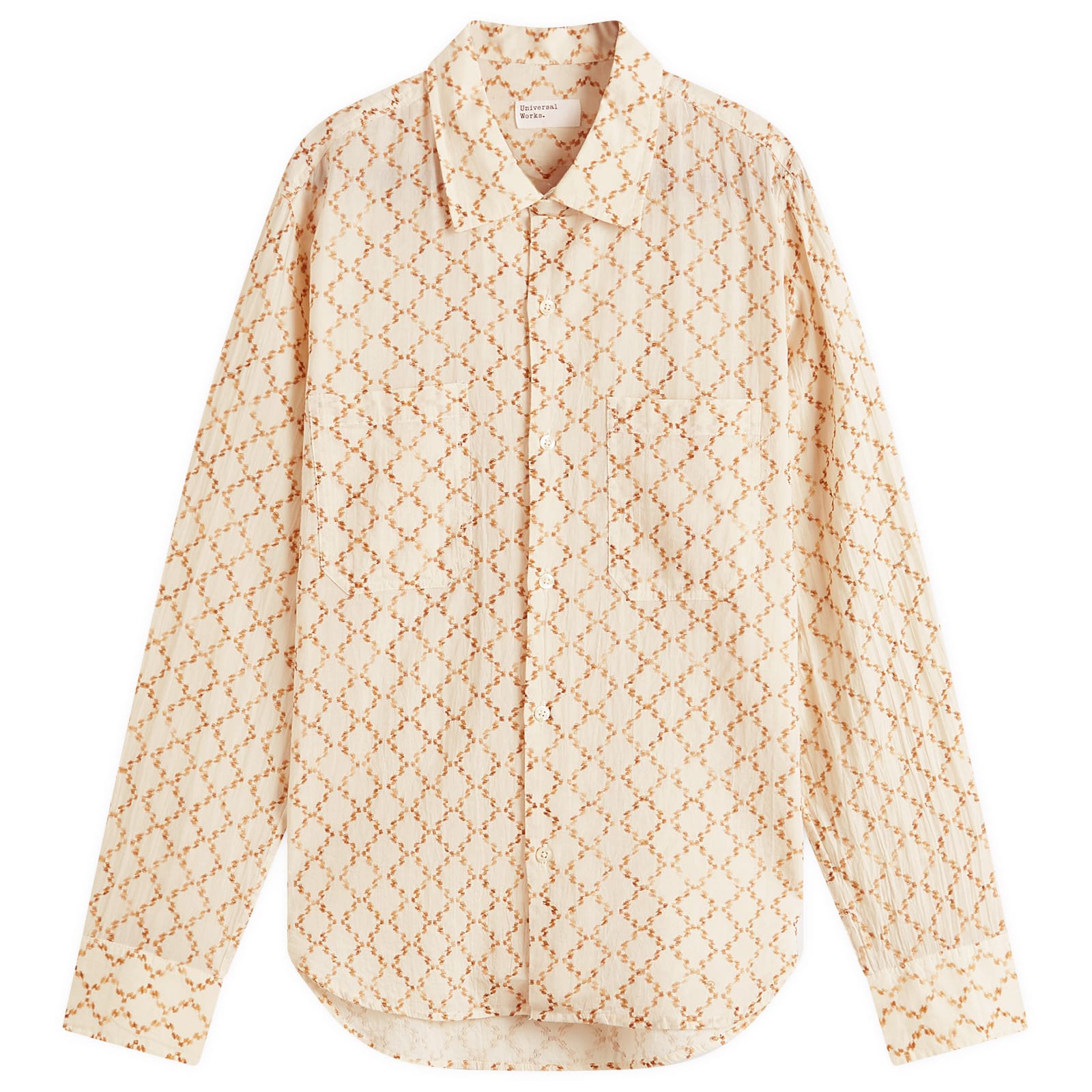Universal Works Men’s Milta Weave Work Shirt Camel