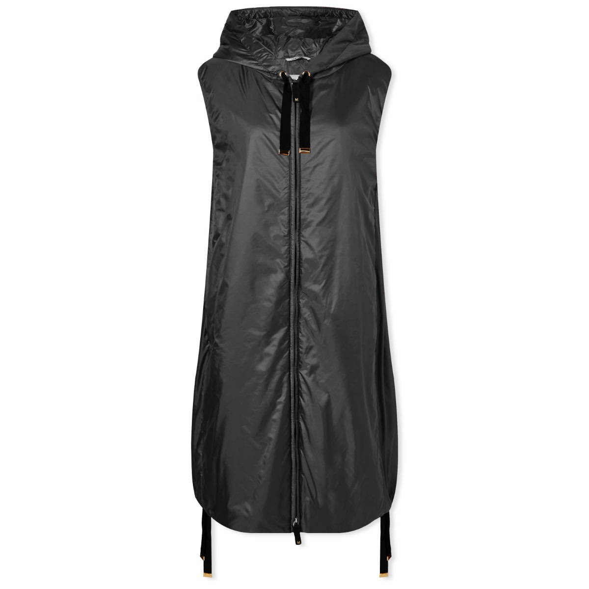 Max Mara Greengi Long Gilet Jacket Black END.