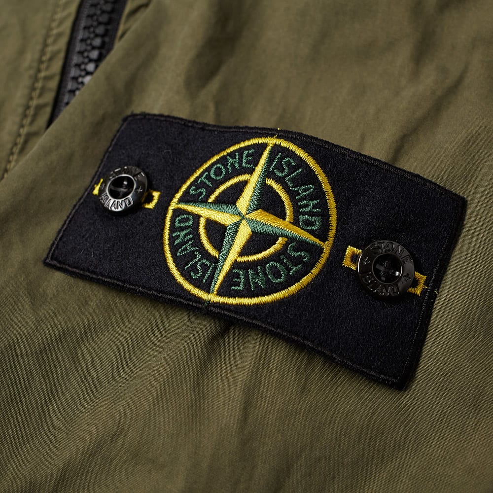 Stone island garment dyed hooded zip shirt Clearance