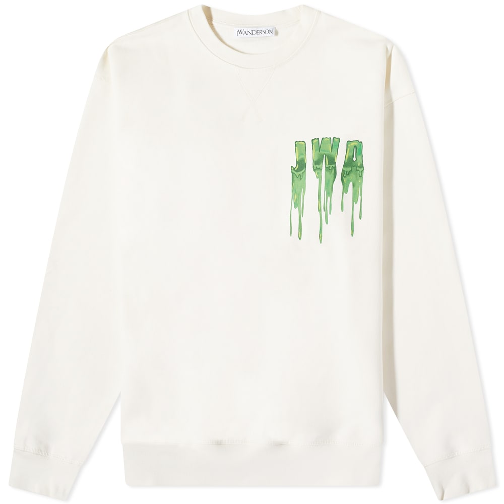 ●JW ANDERSON●スライムロゴクルーネックスウェット●ドロップショルダー ○JW ANDERSON○スライムロゴクルーネックスウェット○ドロップ