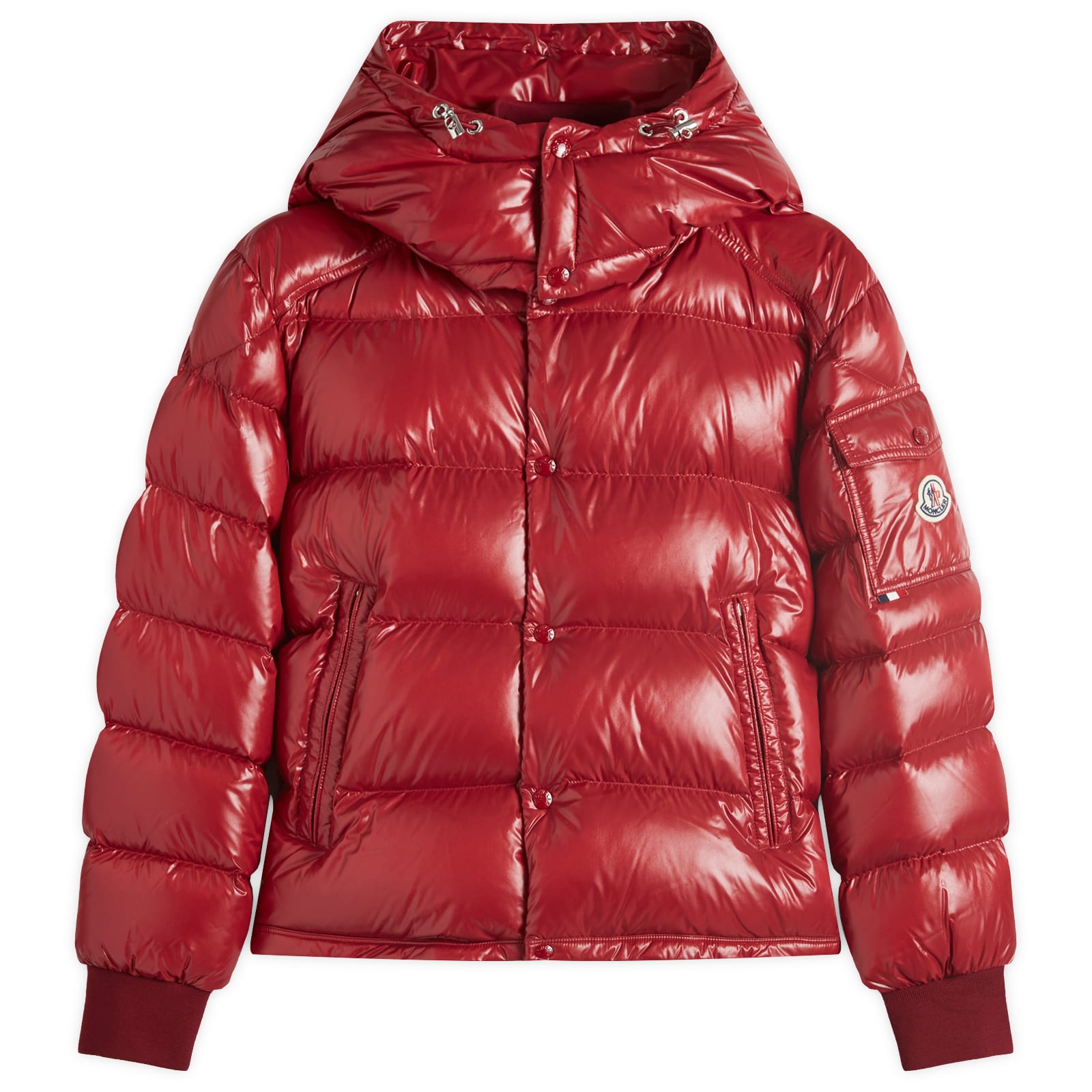 モンクレール★MONCLER★ANTHIA★艶深赤 MONCLER モンクレール ダウンジャケット メンズ アウター フード