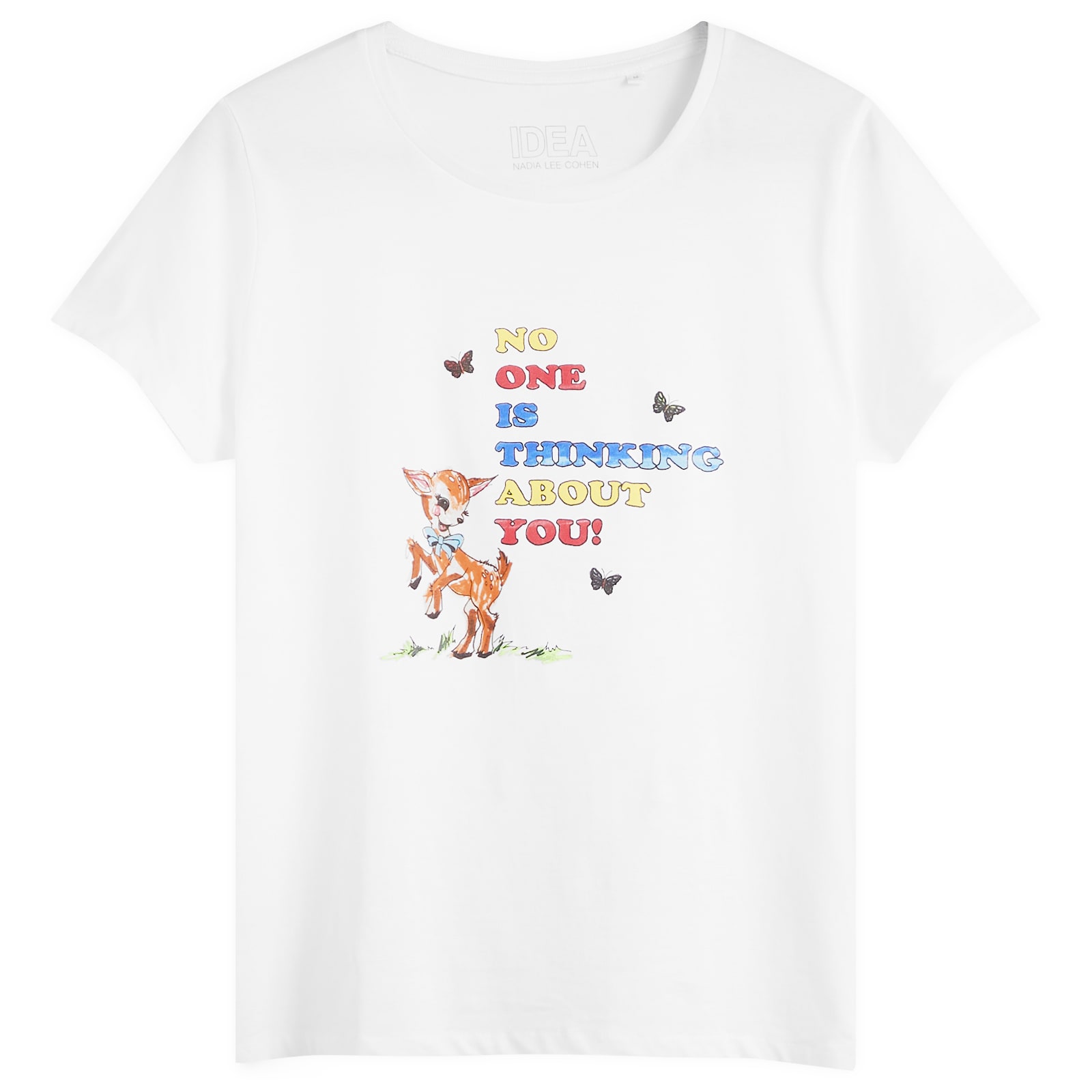IDEA Nadia Lee Cohen No One Is Thinking About You T-Shirt White