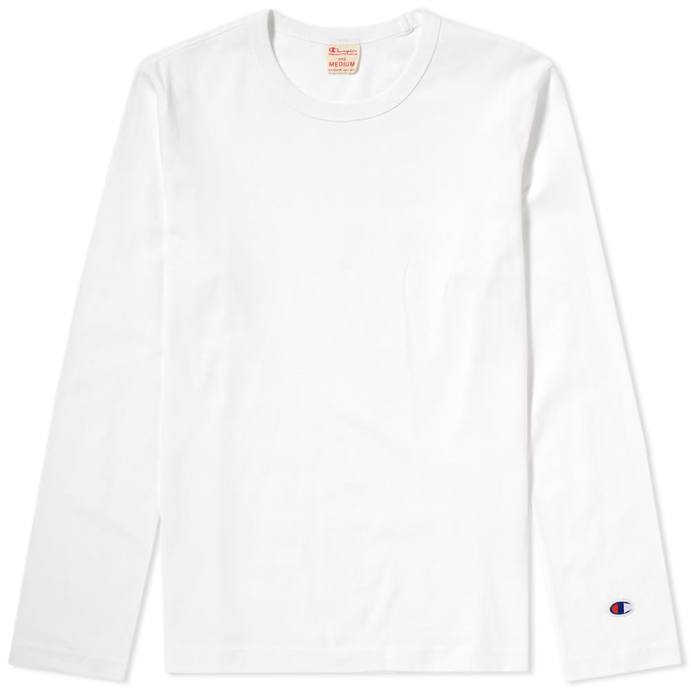 Champion reverse weave long sleeve classic tee clearance