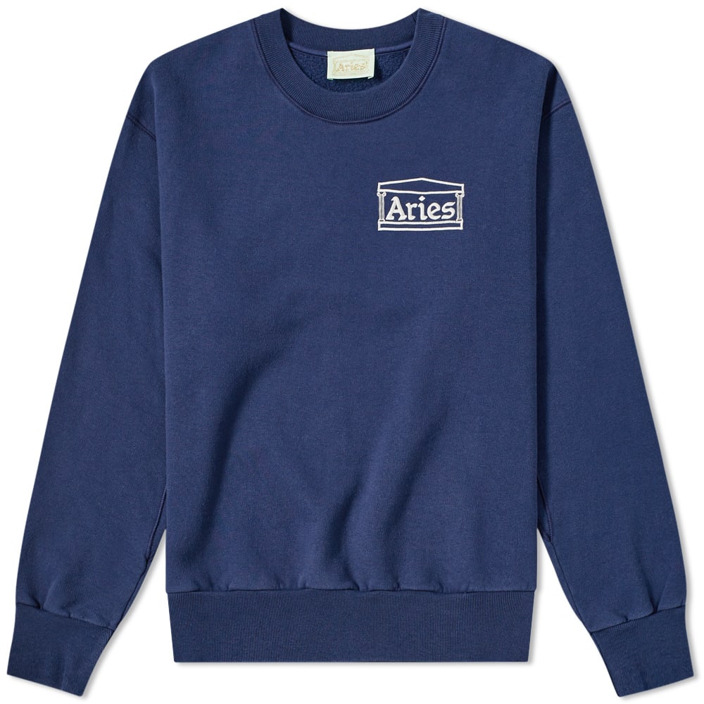 Aries Logo Crew Sweat Blue & White | END.