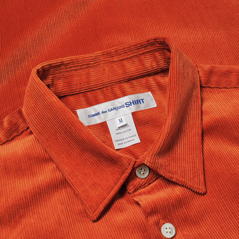 comme des garcons orange shirt