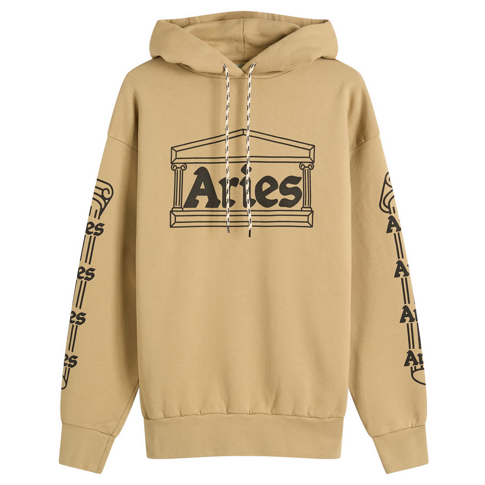Aries Men’s Temple Hoodie Khaki