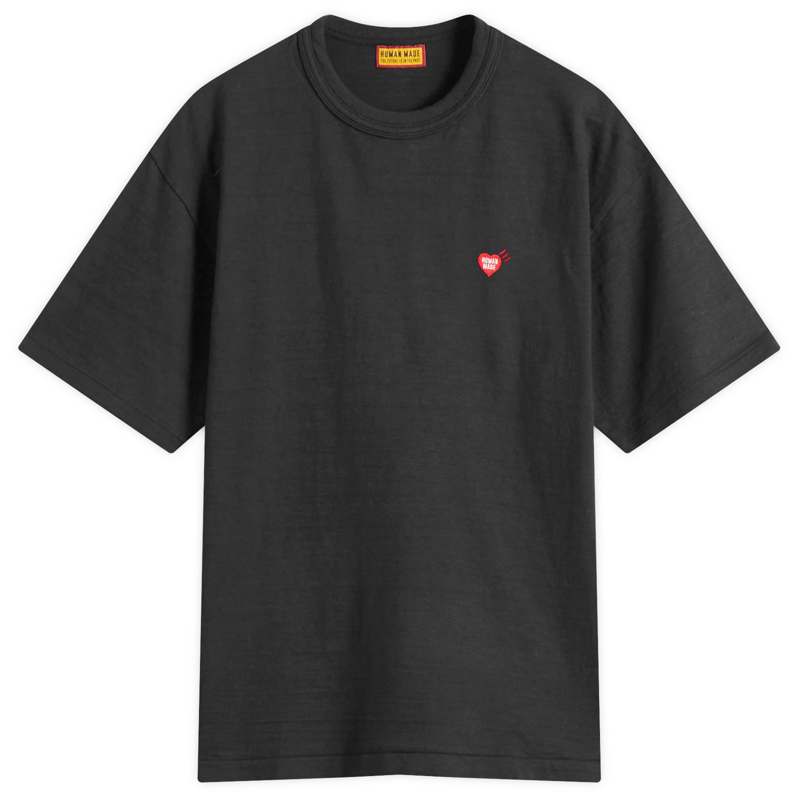 Human Made Men's Heart Badge T-Shirt Black - Curated Menswear