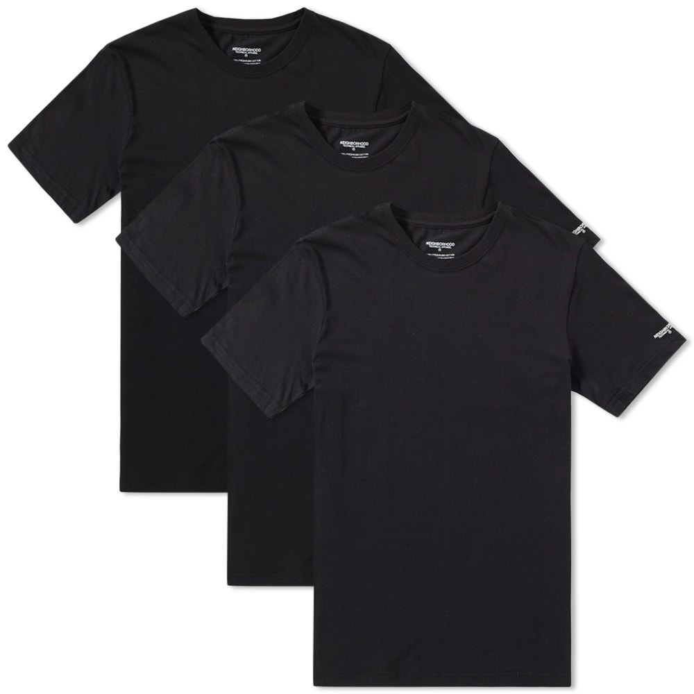 Neighborhood Classic Tees - 3 Pack Black | END.