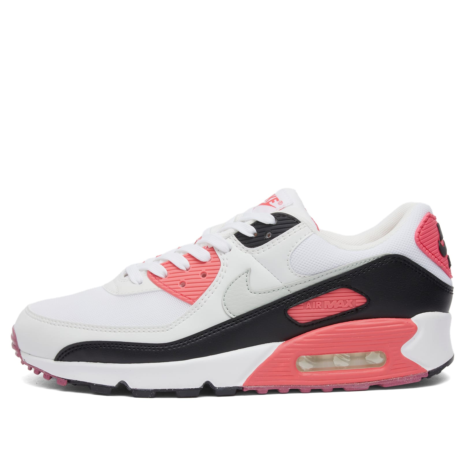 スニーカー Nike Air Max 90 Nn Prm W Sneaker Nike Air Max 90 PRM (Summit White/Bright Crimson