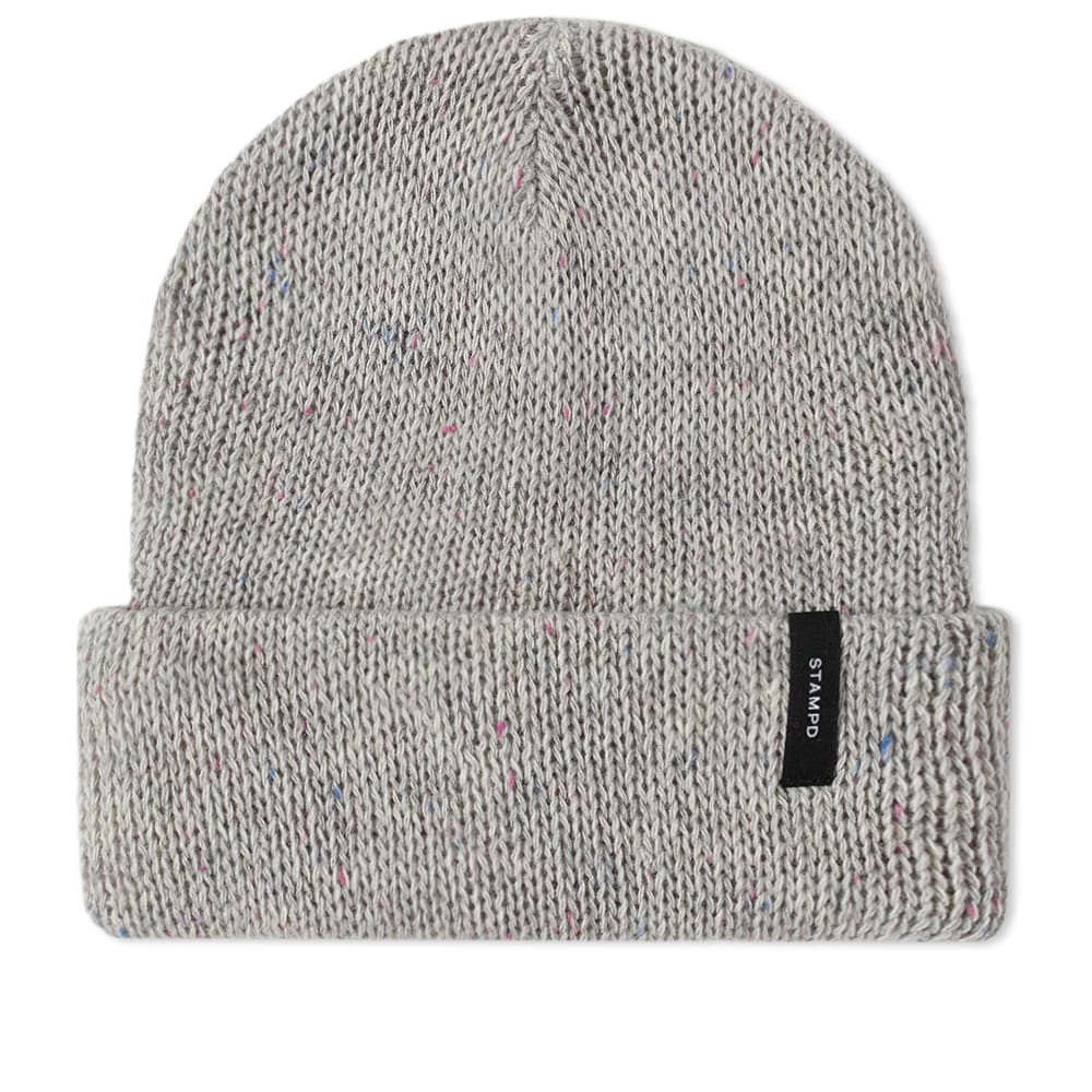 Stampd Men’s Brick Logo Melange Beanie Grey